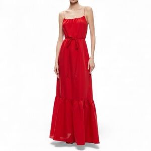 NEW NWT Alice + Olivia Jayda Belted Scoopneck Maxi Dress